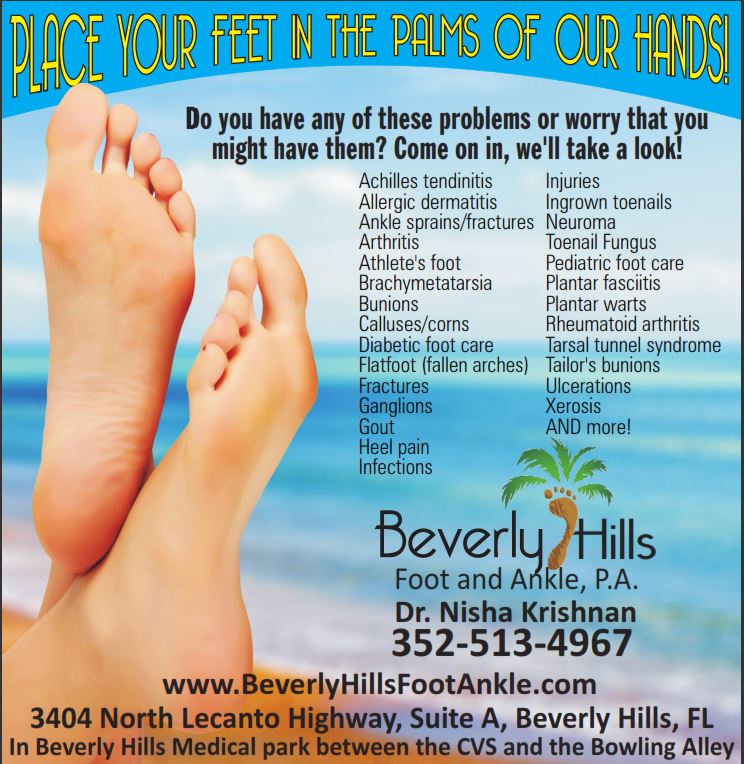 Part of the Beverly Hills Foot and Ankle, PA Ad Campaign!